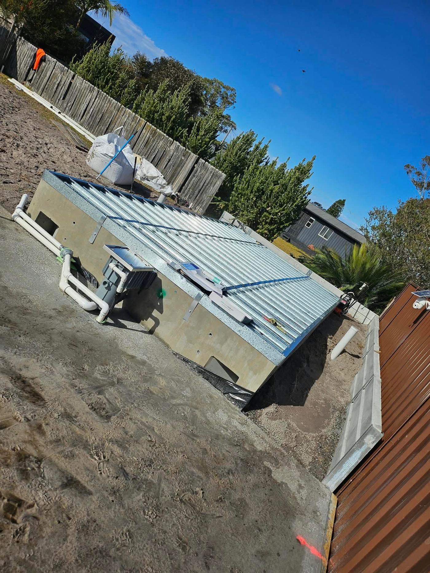 Raised slab with service runs